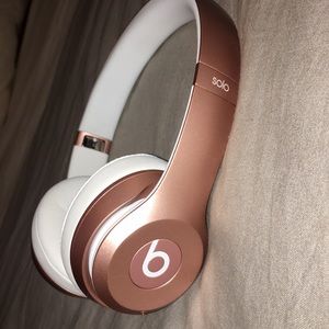 Rose Gold Solo Wireless Beats Headphones